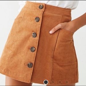 Chloe & Katie Corduroy Mini Skirt Size XL